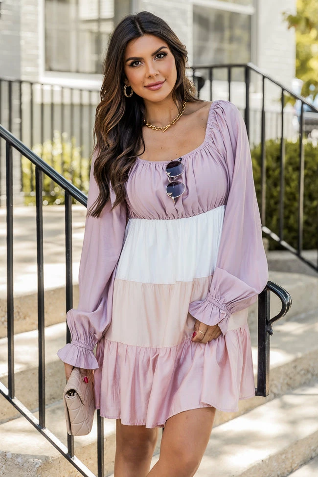 Best Pirce π₯ Pink Lily Only With You Pink Colorblock Tiered Mini π Dress π€© 2 Best Pirce π₯ Pink Lily Only With You Pink Colorblock Tiered Mini π Dress π€© - Image 2