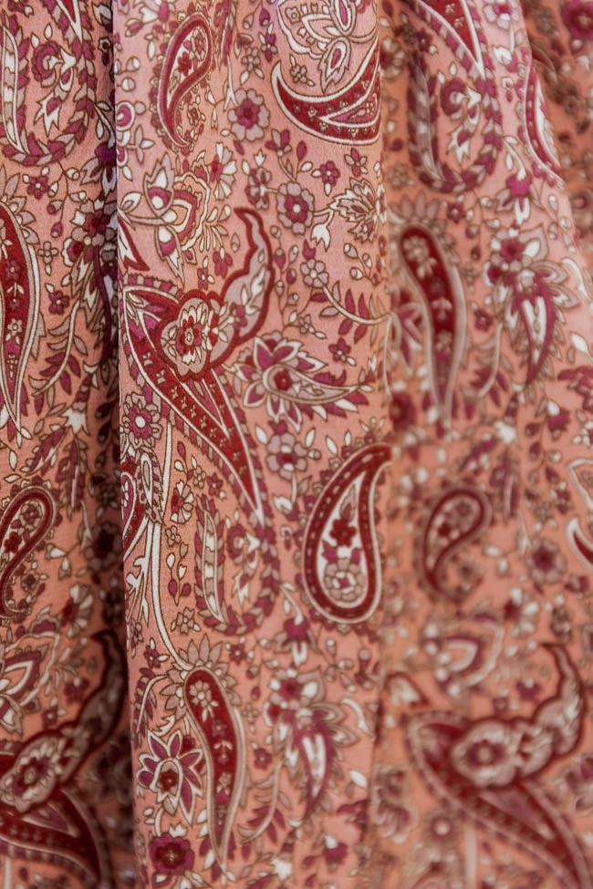 Best reviews of π Pink Lily May I Have This Dance Pink Satin Paisley Print Maxi π Dress FINAL SALE π 4 Best reviews of π Pink Lily May I Have This Dance Pink Satin Paisley Print Maxi π Dress FINAL SALE π - Image 4