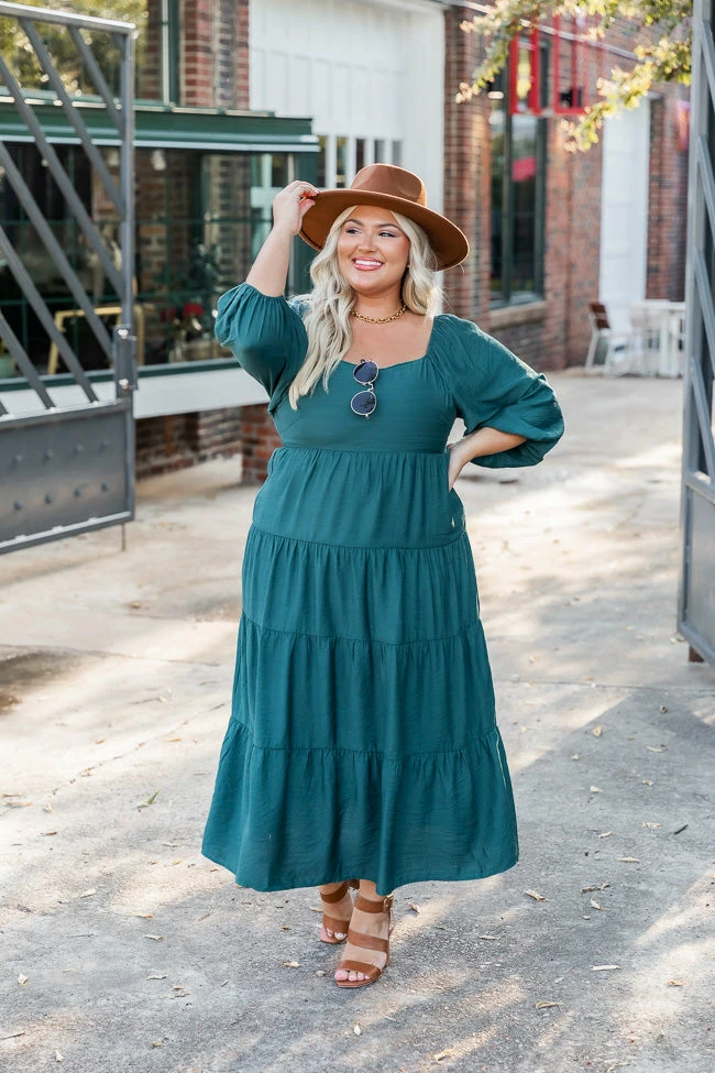 Best deal π Pink Lily All Of The Lights Emerald Tiered Midi π Dress FINAL SALE π 11 Best deal π Pink Lily All Of The Lights Emerald Tiered Midi π Dress FINAL SALE π - Image 11