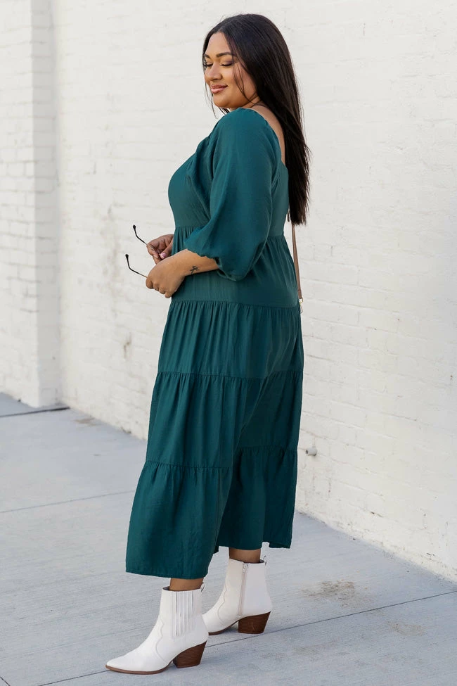 Best deal π Pink Lily All Of The Lights Emerald Tiered Midi π Dress FINAL SALE π 7 Best deal π Pink Lily All Of The Lights Emerald Tiered Midi π Dress FINAL SALE π - Image 7