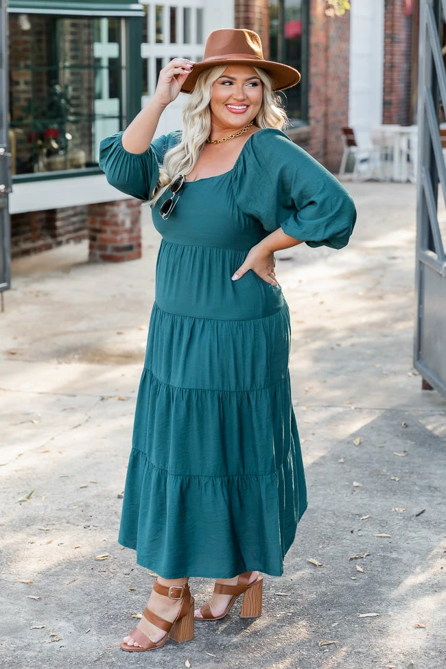Best deal π Pink Lily All Of The Lights Emerald Tiered Midi π Dress FINAL SALE π 10 Best deal π Pink Lily All Of The Lights Emerald Tiered Midi π Dress FINAL SALE π - Image 10