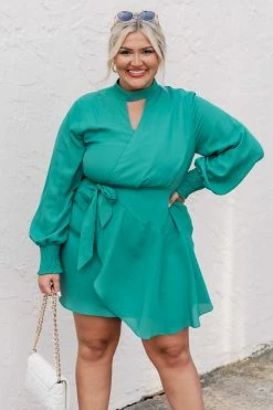 Best Sale ✔️ Pink Lily So Into You Green Keyhole Mini 👗 Dress 😉 -Cheap dresses Store 184968 5 650x