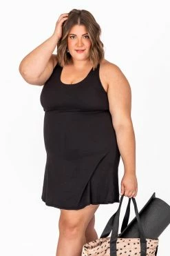 Wholesale 💯 Pink Lily Hit The Ground Running Black Active 👗 Dress With Shorts FINAL SALE 🥰 -Cheap dresses Store 185096 4 650x