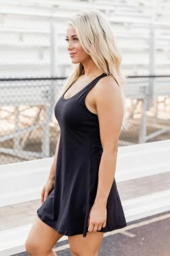 Wholesale 💯 Pink Lily Hit The Ground Running Black Active 👗 Dress With Shorts FINAL SALE 🥰 -Cheap dresses Store 185096 hitthegroundrunning 179260 elsie 7 650x