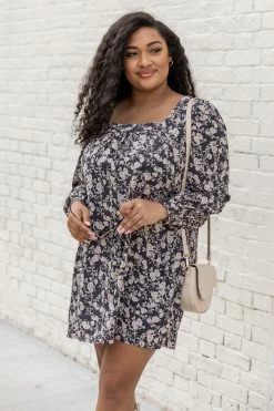 Deals ⌛ Pink Lily Romantic History Charcoal Floral Mini 👗 Dress 🥰 -Cheap dresses Store 185168 7 650x