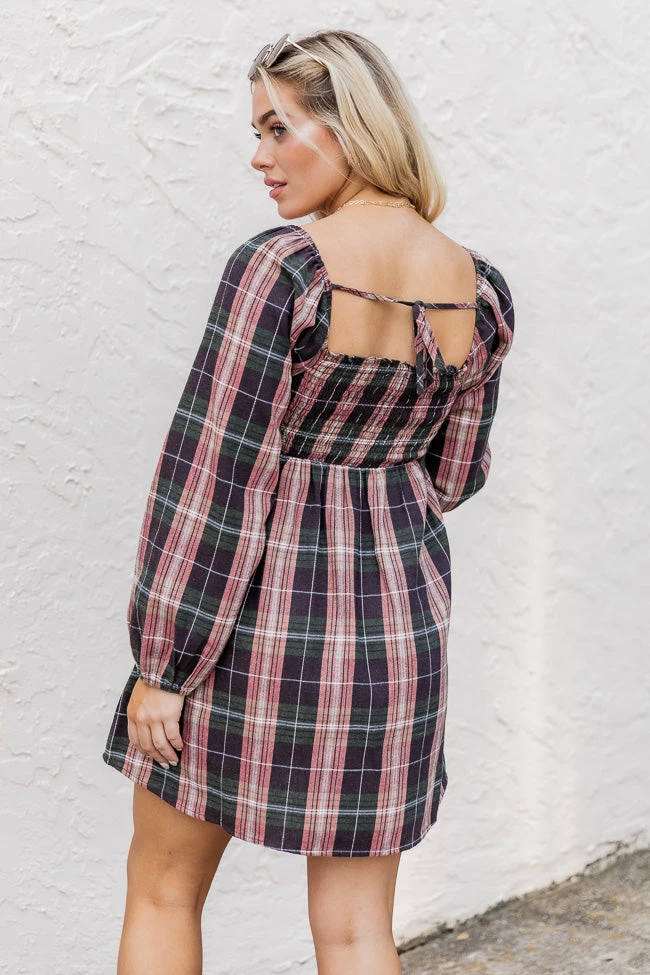 Brand new 🌟 Pink Lily For A While Green Plaid Smocked Bust 👗 Dress 🎁 - Image 6