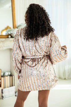 Buy 🤩 Pink Lily Diamonds In My Eyes Striped Sequin Mini 👗 Dress 🛒 -Cheap dresses Store 185958 diamondsinmyeyesstriped 180118 wrenclear 186968 love sagamegold 1 650x