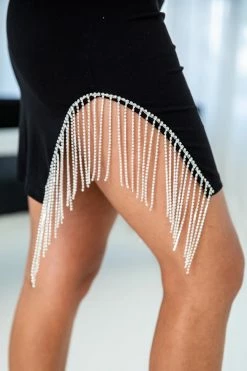 Top 10 ✨ Pink Lily I'm The Problem Black Sequin Side Fringe Mini 👗 Dress 😍 -Cheap dresses Store 185960 i mtheproblemblack 180118 wrenclear 7 650x