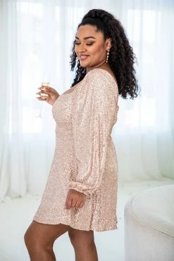 Buy π€© Pink Lily We Can't Have Nice Things Rose Gold Sequin Mini π Dress π 16 Buy π€© Pink Lily We Can't Have Nice Things Rose Gold Sequin Mini π Dress π -Cheap dresses Store 186054 8 650x