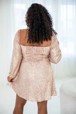 Buy π€© Pink Lily We Can't Have Nice Things Rose Gold Sequin Mini π Dress π 17 Buy π€© Pink Lily We Can't Have Nice Things Rose Gold Sequin Mini π Dress π -Cheap dresses Store 186054 9 650x