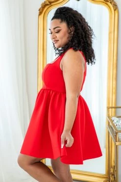 Wholesale 🤩 Pink Lily I Bet You Think About Me Red Circle 👗 Dress 🥰 -Cheap dresses Store 187442 12 650x