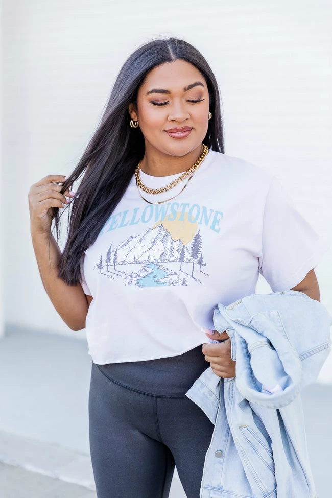 Outlet π Pink Lily Yellowstone Bone Cropped Graphic Tee π₯° 5 Outlet π Pink Lily Yellowstone Bone Cropped Graphic Tee π₯° - Image 5