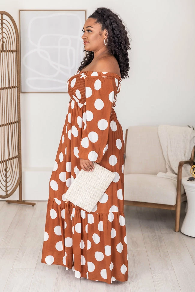 Top 10 π CAITLIN COVINGTON X PINK LILY Bluff Walk Brown Polka Dot Off The Shoulder Maxi π Dress FINAL SALE π― 14 Top 10 π CAITLIN COVINGTON X PINK LILY Bluff Walk Brown Polka Dot Off The Shoulder Maxi π Dress FINAL SALE π― - Image 14