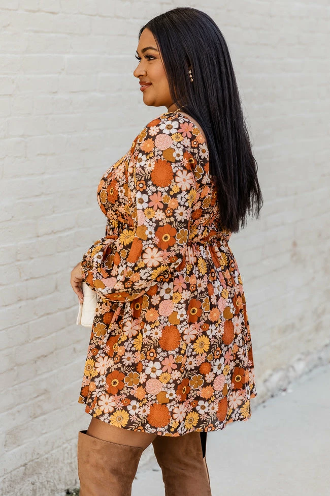 Wholesale β Daisy Dreamin' Brown Floral π Dress - Krista X Pink Lily β¨ 9 Wholesale β Daisy Dreamin' Brown Floral π Dress - Krista X Pink Lily β¨ - Image 9