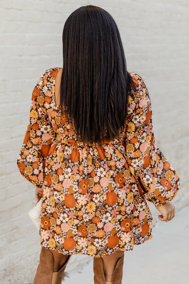 Wholesale β Daisy Dreamin' Brown Floral π Dress - Krista X Pink Lily β¨ 10 Wholesale β Daisy Dreamin' Brown Floral π Dress - Krista X Pink Lily β¨ - Image 10