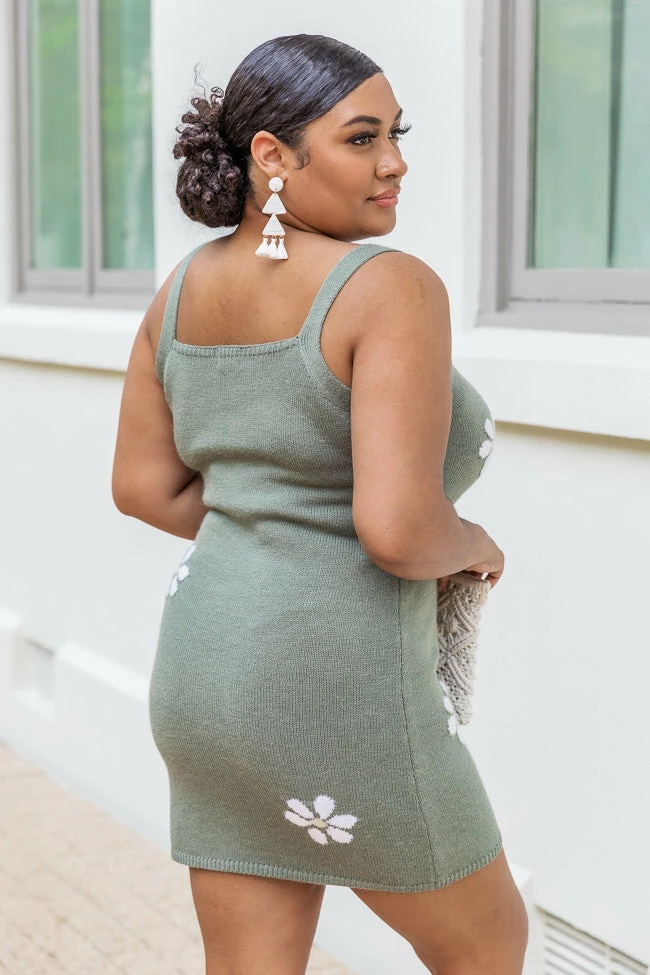 Outlet π Pink Lily Walk Through Fields Sage Daisy Print Knit Mini π Dress FINAL SALE π 16 Outlet π Pink Lily Walk Through Fields Sage Daisy Print Knit Mini π Dress FINAL SALE π - Image 16