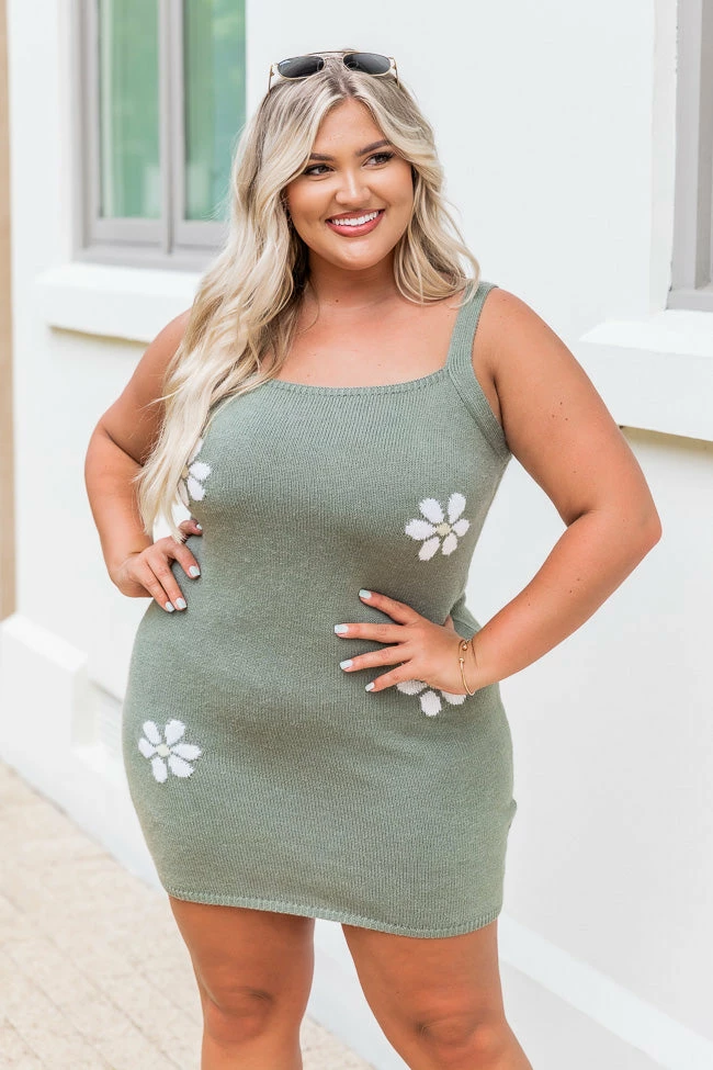 Outlet π Pink Lily Walk Through Fields Sage Daisy Print Knit Mini π Dress FINAL SALE π 19 Outlet π Pink Lily Walk Through Fields Sage Daisy Print Knit Mini π Dress FINAL SALE π - Image 19