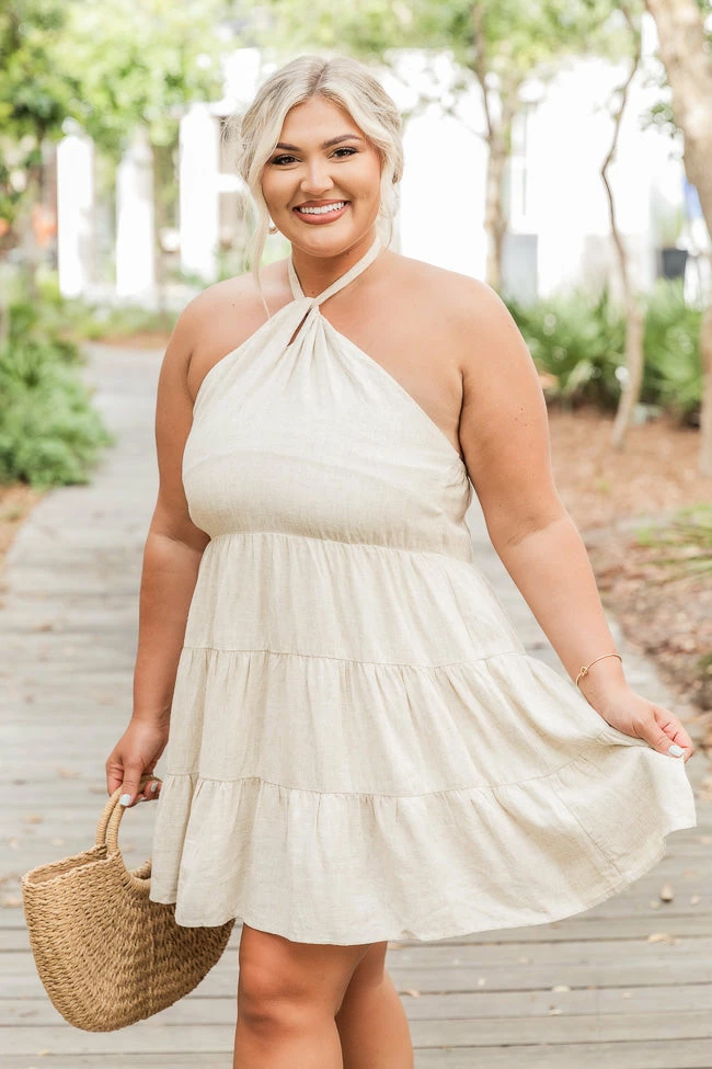 Outlet π Pink Lily Bittersweet Love Taupe Halter Mini π Dress FINAL SALE π 18 Outlet π Pink Lily Bittersweet Love Taupe Halter Mini π Dress FINAL SALE π - Image 18