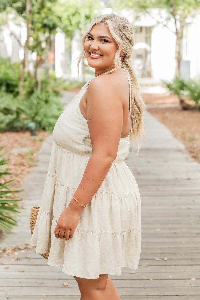 Outlet π Pink Lily Bittersweet Love Taupe Halter Mini π Dress FINAL SALE π 19 Outlet π Pink Lily Bittersweet Love Taupe Halter Mini π Dress FINAL SALE π - Image 19