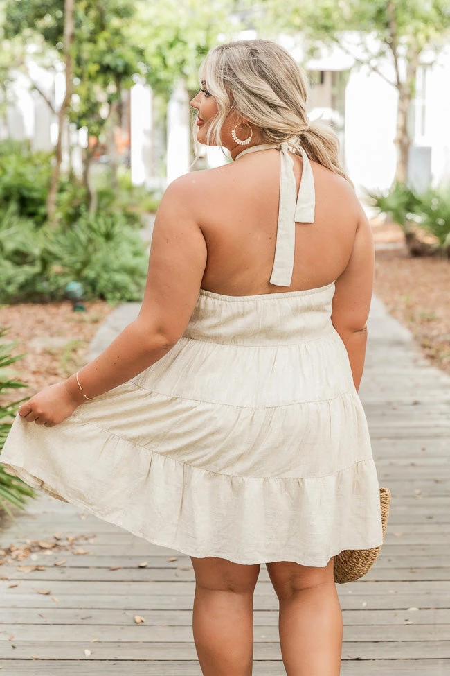 Outlet π Pink Lily Bittersweet Love Taupe Halter Mini π Dress FINAL SALE π 17 Outlet π Pink Lily Bittersweet Love Taupe Halter Mini π Dress FINAL SALE π - Image 17