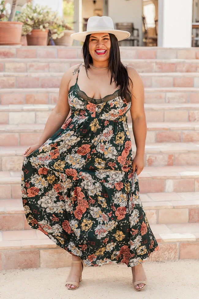 New β Pink Lily Bring Me To Life Green Lace Trim Floral Maxi π Dress FINAL SALE β 5 New β Pink Lily Bring Me To Life Green Lace Trim Floral Maxi π Dress FINAL SALE β - Image 5