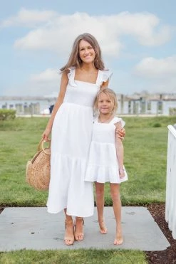 Cheap dresses Store 41 Buy π€© CAITLIN COVINGTON X PINK LILY π§ Girls Kennedy Ivory Bow Back π Dress FINAL SALE π€©