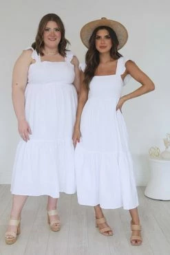 New 😀 CAITLIN COVINGTON X PINK LILY Kennedy Ivory Bow Back Midi 👗 Dress FINAL SALE ⭐ -Cheap dresses Store 307849843738472b9ed1fd848fc709ee.thumbnail.0000000 530x530