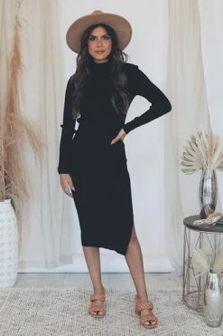 Best Pirce 👏 Pink Lily Any Other Night Black Mock Neck Ribbed Midi 👗 Dress FINAL SALE 🌟 -Cheap dresses Store 521a3373a9254cd9a4ada0bb29412dac.thumbnail.0000000 530x530