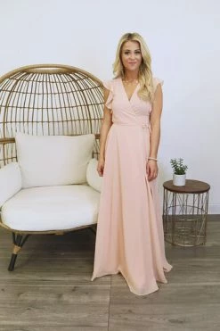 Budget 😀 Pink Lily Sweet Magnolias Wrap Maxi Peach 👗 Dress FINAL SALE 🎉 -Cheap dresses Store 56965ecc3df040cab3187dd68b3b8d22.thumbnail.0000000 530x530