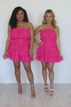 Promo 🧨 Pink Lily Karma Is My Boyfriend Hot Pink Strapless Tulle 👗 Dress 👏 -Cheap dresses Store 65ad991e39d1475f98e247a7aa063c48.thumbnail.0000000000 530x530