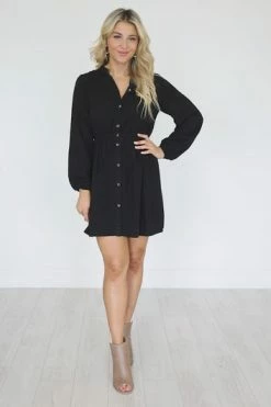 Best Pirce 💯 Pink Lily State Of Success Black Button Front 👗 Dress 👏 -Cheap dresses Store 6ad6d4cef6f24249924d5a341f9a915a.thumbnail.0000000000 530x530