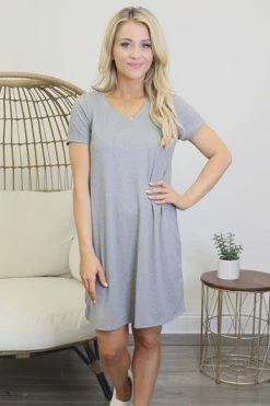 Best deal 😀 Pink Lily Enjoy The Days Together Heather Grey T-Shirt 👗 Dress FINAL SALE 🤩 -Cheap dresses Store 6f85a823382047179297d618d60a6379.thumbnail.0000000 530x530
