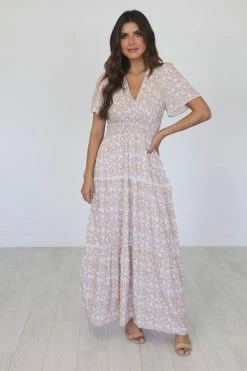 Outlet 🔔 Pink Lily Happy For You Brown Floral Short Sleeve Maxi 👗 Dress 🥰 -Cheap dresses Store 749280610edb4ee7956f79e2b31479da.thumbnail.0000000000 530x530