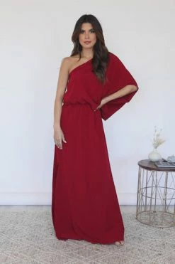 Top 10 🧨 Pink Lily Found My Forever Burgundy One Shoulder Maxi 👗 Dress FINAL SALE ⭐ -Cheap dresses Store 894001c8a9374eaa972599dd672b010a.thumbnail.0000000 530x530