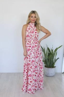 Deals 🛒 Pink Lily Before Long Pink Halter Neck Floral Maxi 👗 Dress FINAL SALE 🎉 -Cheap dresses Store 909c0065134646d192247a2bec9befff.thumbnail.0000000 530x530