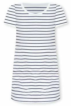 Cheapest 🛒 Pink Lily Blissful Days White/Black Striped T-Shirt 👗 Dress 🔔 -Cheap dresses Store BlissfulDaysWhite BlackStripedT ShirtDress 650x