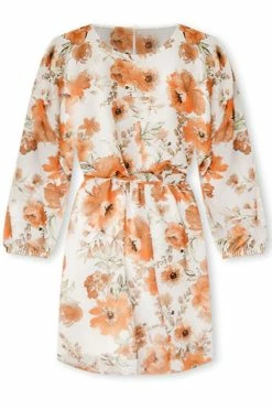 Wholesale 😉 Pink Lily Forever After All Orange Floral Belted Mini 👗 Dress FINAL SALE 🥰 -Cheap dresses Store ForeverAfterAllOrangeFloralBeltedMiniDress 650x