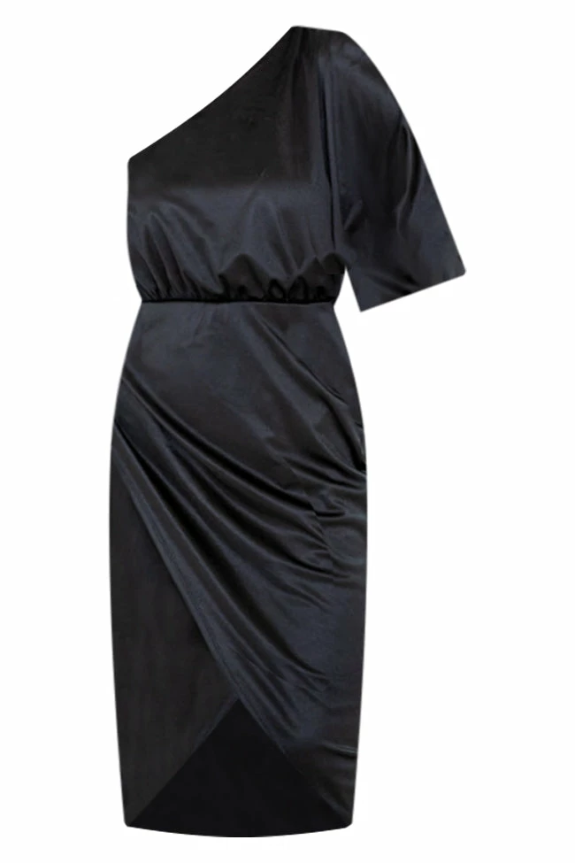 Best deal π€© Pink Lily Happiest Moment Black One Shoulder Wrap π Skirt π Dress π€© 6 Best deal π€© Pink Lily Happiest Moment Black One Shoulder Wrap π Skirt π Dress π€© - Image 6