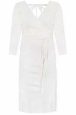 Deals 🛒 Pink Lily Main Event Cream Wrap Sweater 👗 Dress ⭐ -Cheap dresses Store MainEventCreamWrapSweaterDress 650x