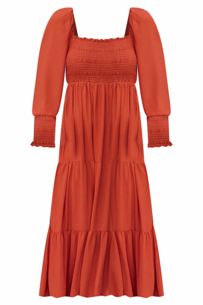 Hot Sale β Pink Lily Momentary Phase Rust Smocked Bust Maxi π Dress FINAL SALE π 15 Hot Sale β Pink Lily Momentary Phase Rust Smocked Bust Maxi π Dress FINAL SALE π - Image 15