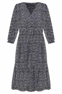 Wholesale 😀 Pink Lily No Hard Feelings Black Floral Midi 👗 Dress FINAL SALE 🤩 -Cheap dresses Store NoHardFeelingsBlackMidiDress 650x