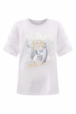 Cheapest 🎉 Pink Lily Oversized Leopard Beige Graphic Tee 👗 Dress 😀 -Cheap dresses Store OversizedLeopardBeigeGraphicTeeDress 650x