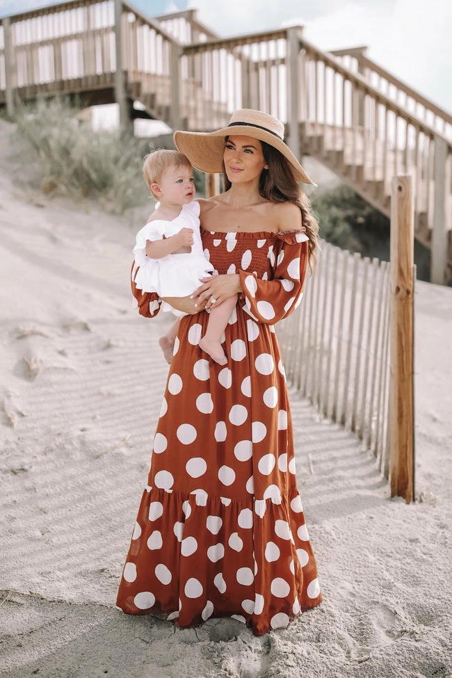 Top 10 π CAITLIN COVINGTON X PINK LILY Bluff Walk Brown Polka Dot Off The Shoulder Maxi π Dress FINAL SALE π― 1 Top 10 π CAITLIN COVINGTON X PINK LILY Bluff Walk Brown Polka Dot Off The Shoulder Maxi π Dress FINAL SALE π―