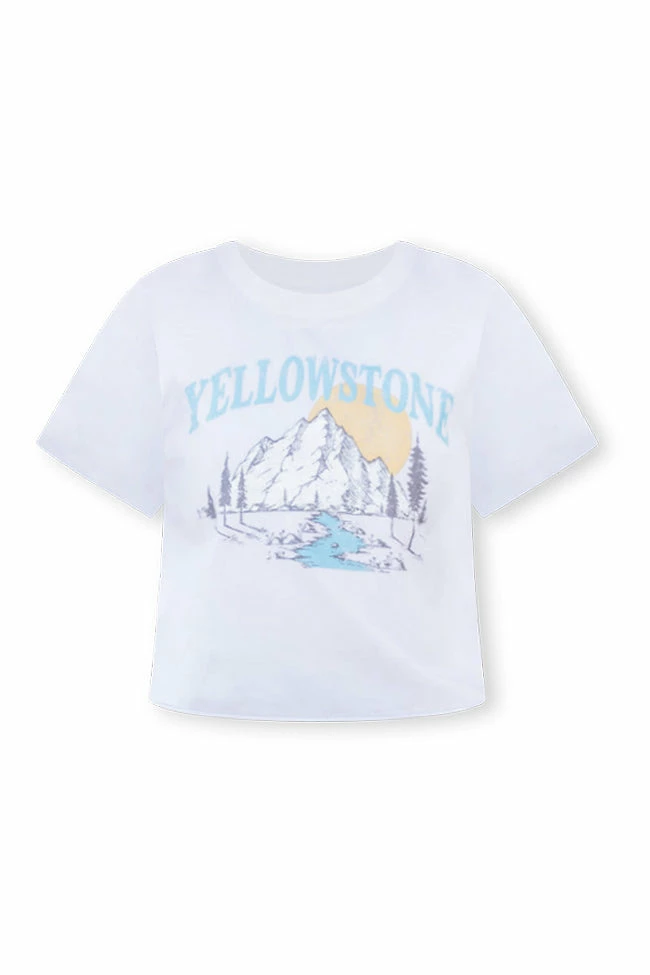 Outlet π Pink Lily Yellowstone Bone Cropped Graphic Tee π₯° 6 Outlet π Pink Lily Yellowstone Bone Cropped Graphic Tee π₯° - Image 6