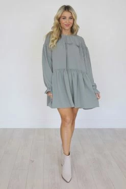 Wholesale ✨ Pink Lily I'll Always Remember Steel Grey Smocked Shoulder Mini 👗 Dress 🎁 -Cheap dresses Store acf69f2a01bd47418f6413a41b0c50be.thumbnail.0000000000 530x530