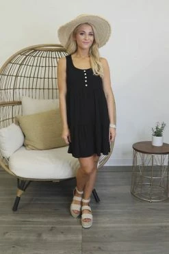 Outlet 🌟 Pink Lily Endless Ideas Black Babydoll Knit Tank 👗 Dress FINAL SALE ⭐ -Cheap dresses Store b77558b6792d44ea9d89f46028b23b2a.thumbnail.0000000 530x530