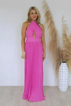 Best Pirce 🧨 Pink Lily Sunny Gleam Pink Accordion Halter Maxi 👗 Dress FINAL SALE 😍 -Cheap dresses Store f1dc4c6b657e47899b8c6a9d53a228cb.thumbnail.0000000 530x530