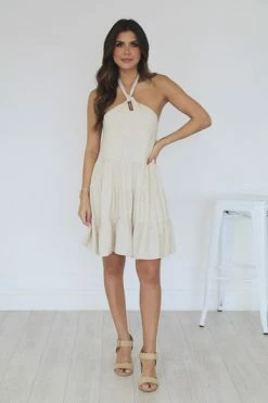 Outlet 🔔 Pink Lily Bittersweet Love Taupe Halter Mini 👗 Dress FINAL SALE 😉 -Cheap dresses Store fb7c2be3c2b34977bdd71b2635fbbbaf.thumbnail.0000000 530x530